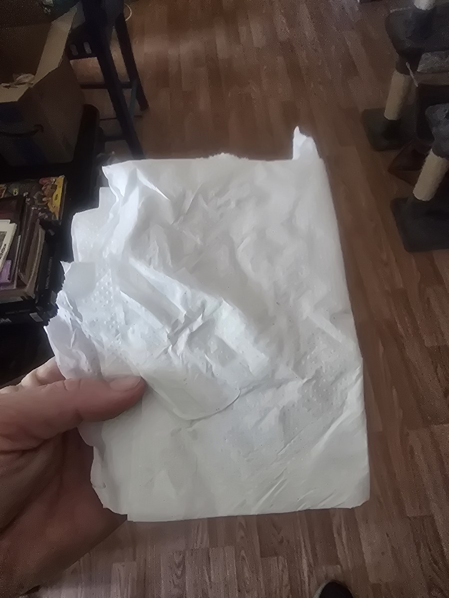 Test used paper towels